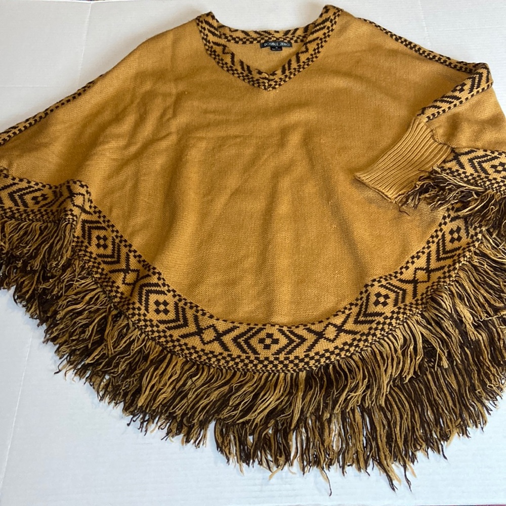 Double Zero Aztec design Poncho